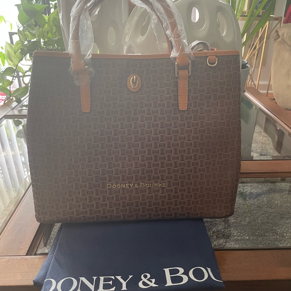 Claremont Woven Embossed Perry Satchel